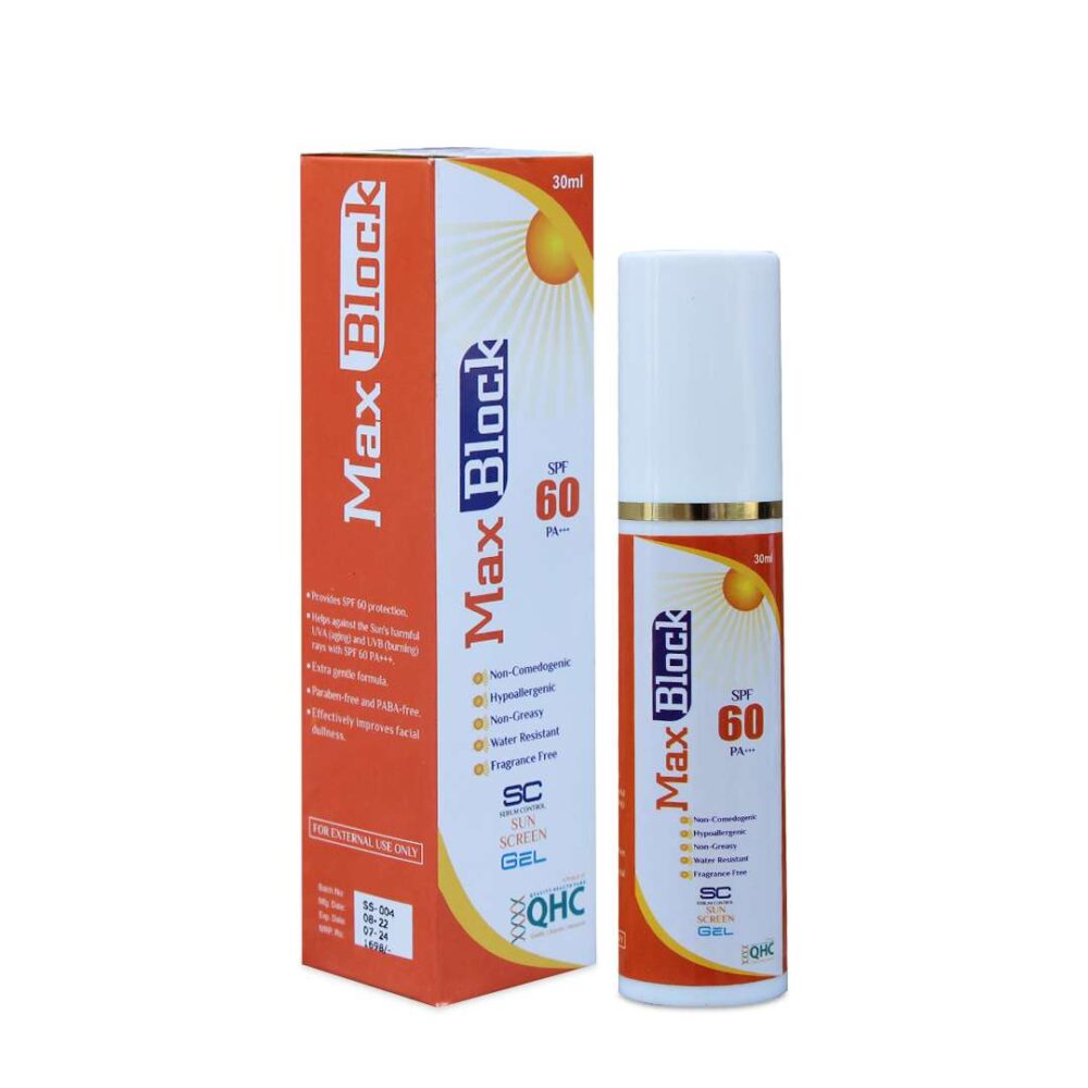 MAX BLOCK SPF 60 PA+ Sebum Control Sunscreen GEL